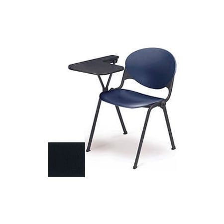 Kfi Designer Stacking Arm Chair Desk w/ Left Handed Tablet - Charcoal Seat & Back 2000-P01-WTL CHARCOAL